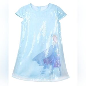 NWT Disney Frozen Light Blue Sequin Dress